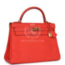 Hermes Kelly Retourne 32 Capucine Togo GHW