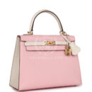 Hermes Special Order (HSS) Kelly Sellier 25 Rose Sakura and Nata Chevre GHW