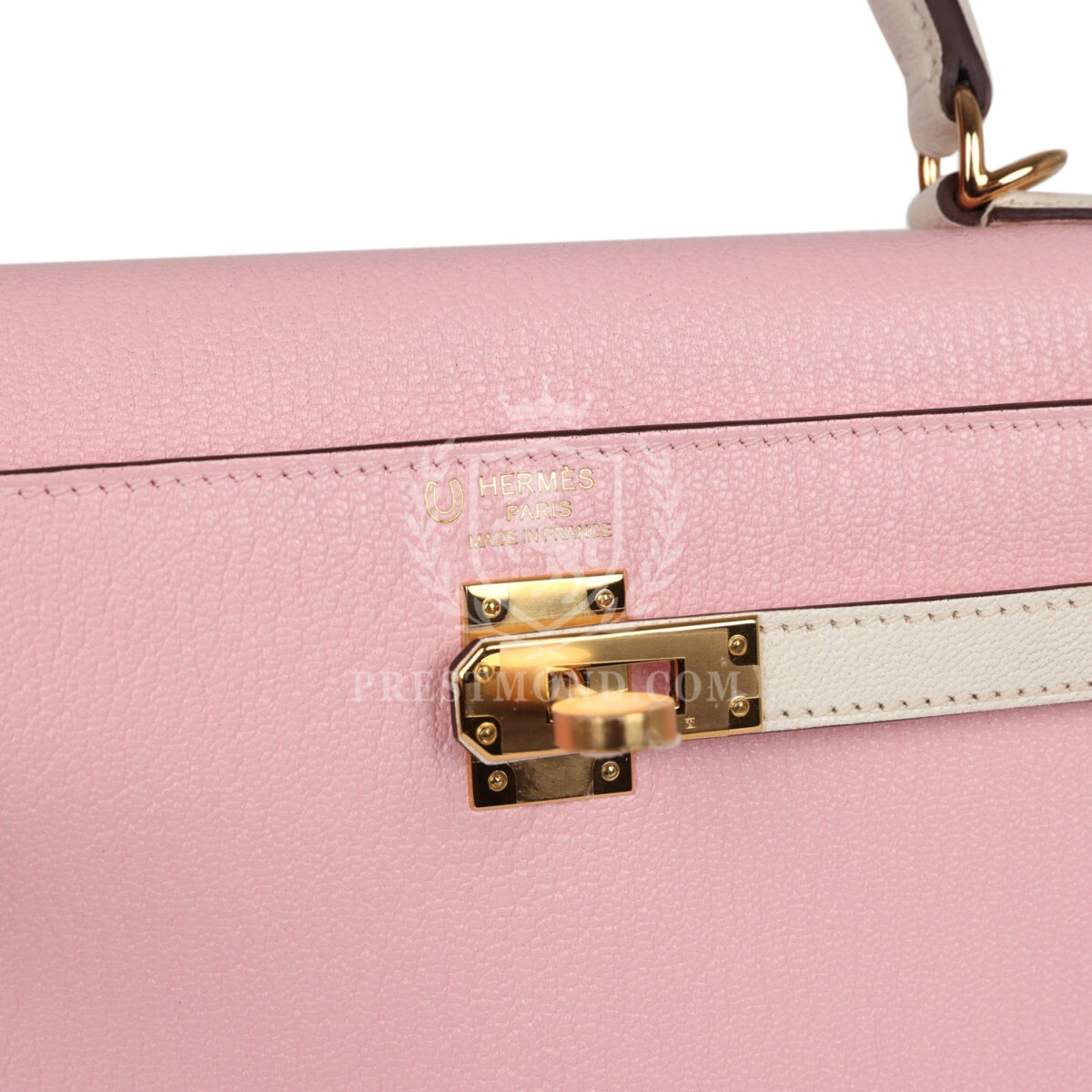 Hermes Special Order (HSS) Kelly Sellier 25 Rose Sakura and Nata Chevre GHW — изображение 7