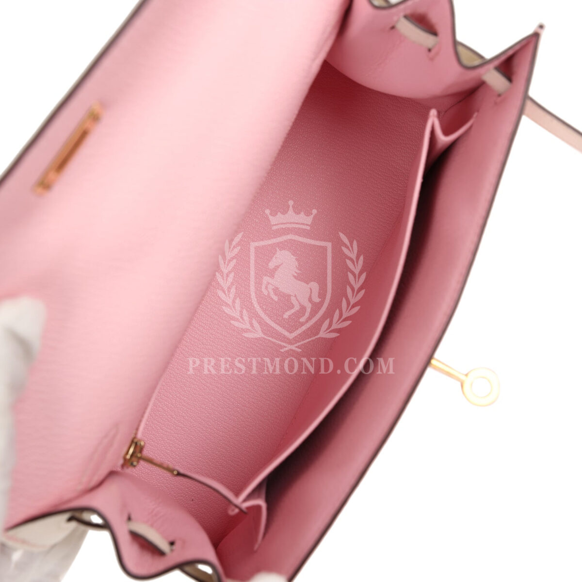 Hermes Special Order (HSS) Kelly Sellier 25 Rose Sakura and Nata Chevre GHW — изображение 8