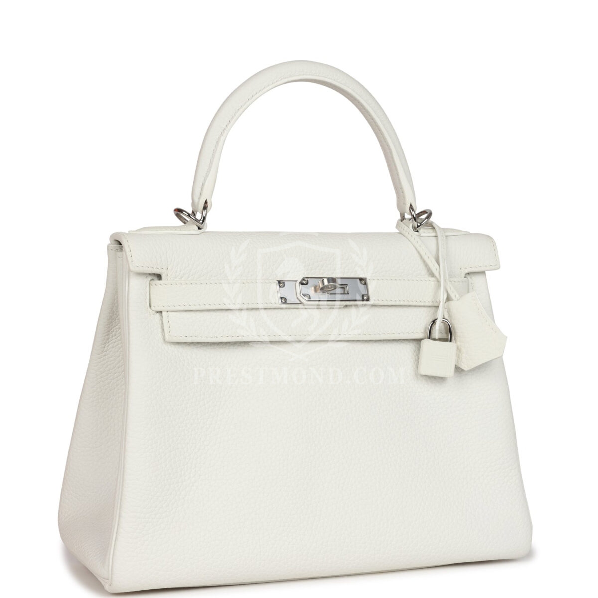Hermes Kelly Retourne 28 White Clemence PHW — изображение 2