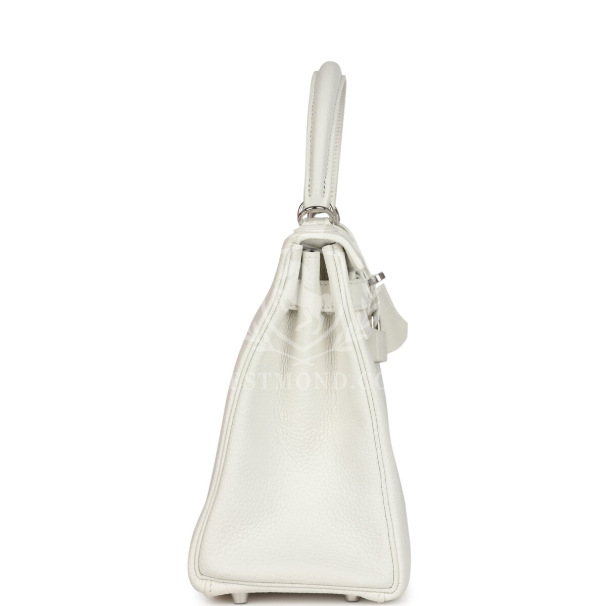 Hermes Kelly Retourne 28 White Clemence PHW — изображение 3