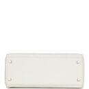 Hermes Kelly Retourne 28 White Clemence PHW