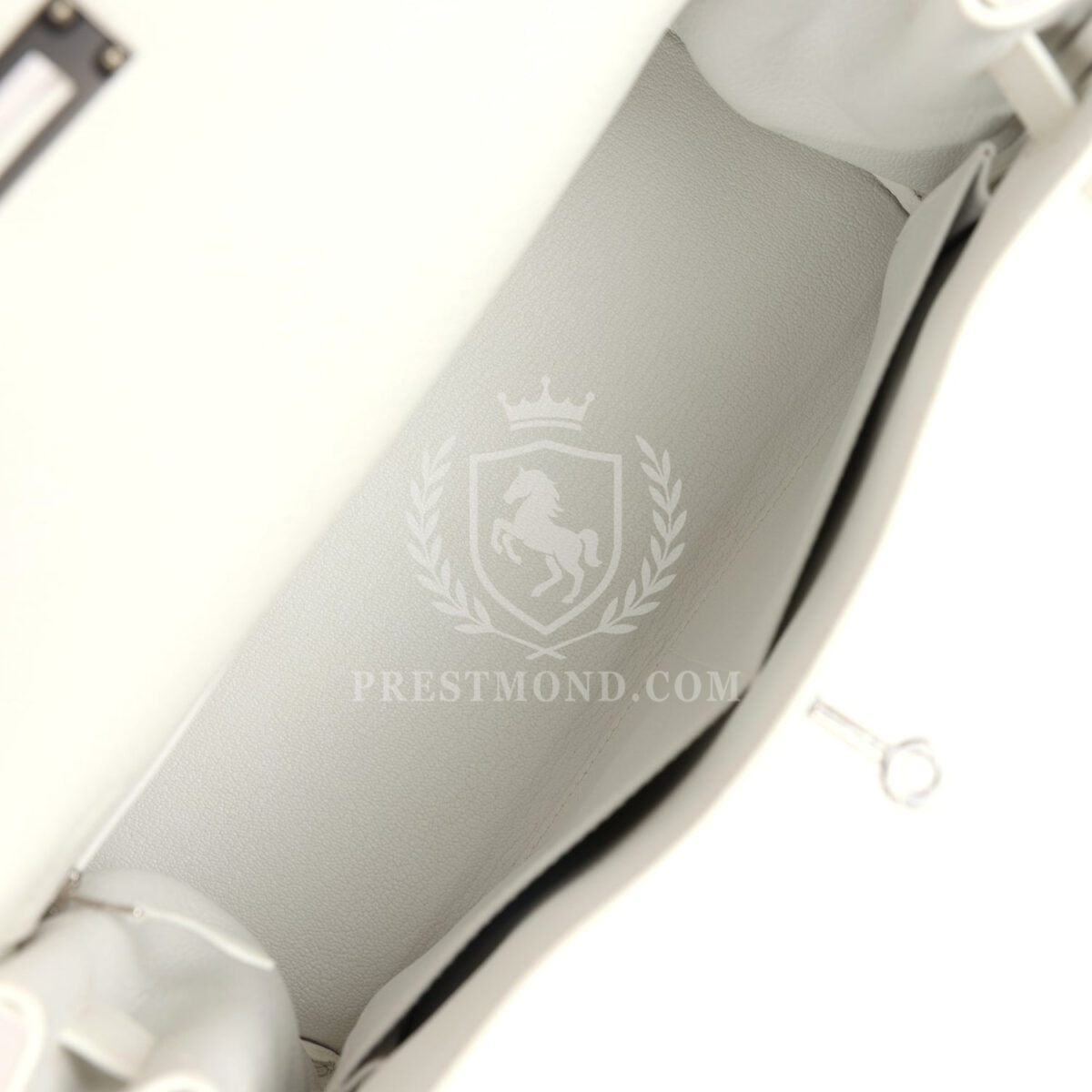 Hermes Kelly Retourne 28 White Clemence PHW — изображение 8