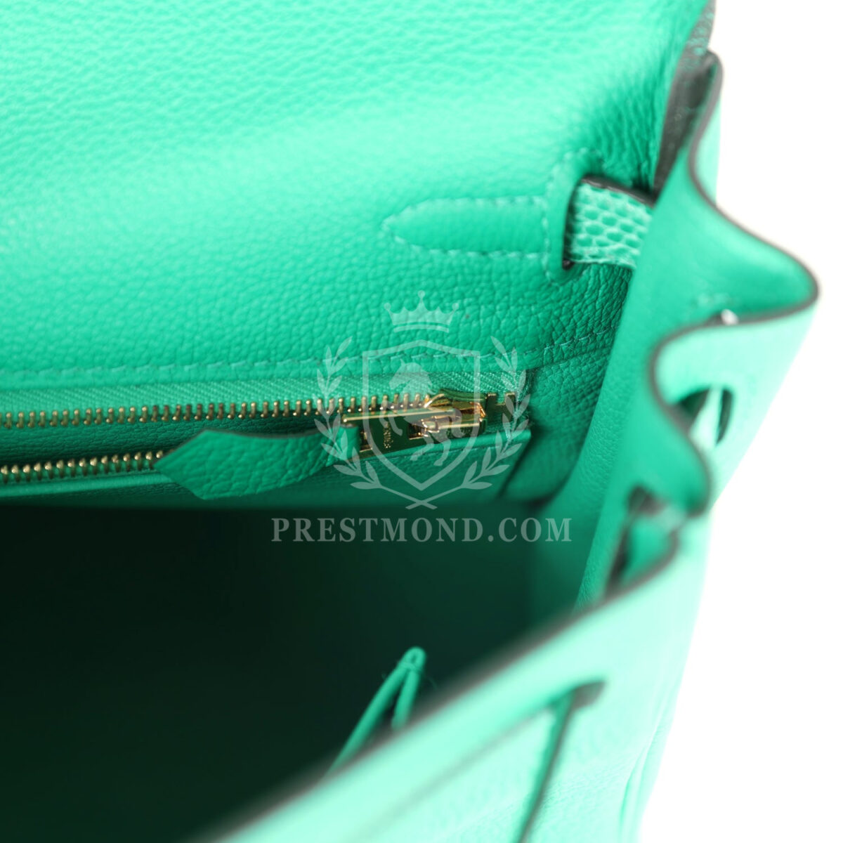 Hermes Kelly Retourne 25 Menthe Togo and Varanus Niloticus Lizard Touch PBHW — изображение 9