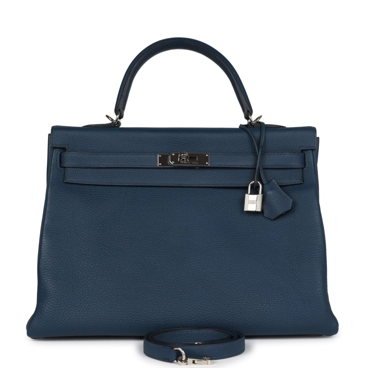 Hermes Kelly Retourne 35 Bleu De Prusse Togo PHW