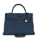 Hermes Kelly Retourne 35 Bleu De Prusse Togo PHW