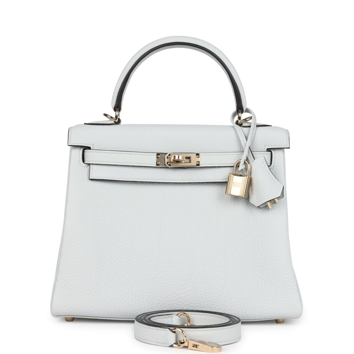 Hermes Kelly Retourne 25 Gris Platine Togo PBHW