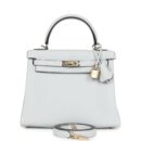 Hermes Kelly Retourne 25 Gris Platine Togo PBHW