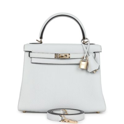 Hermes Kelly Retourne 25 Gris Platine Togo PBHW