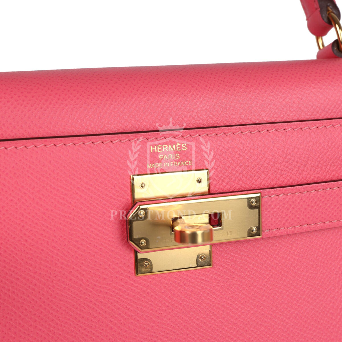 Hermes Kelly Sellier 28 Rose Azalee Epsom GHW — изображение 7