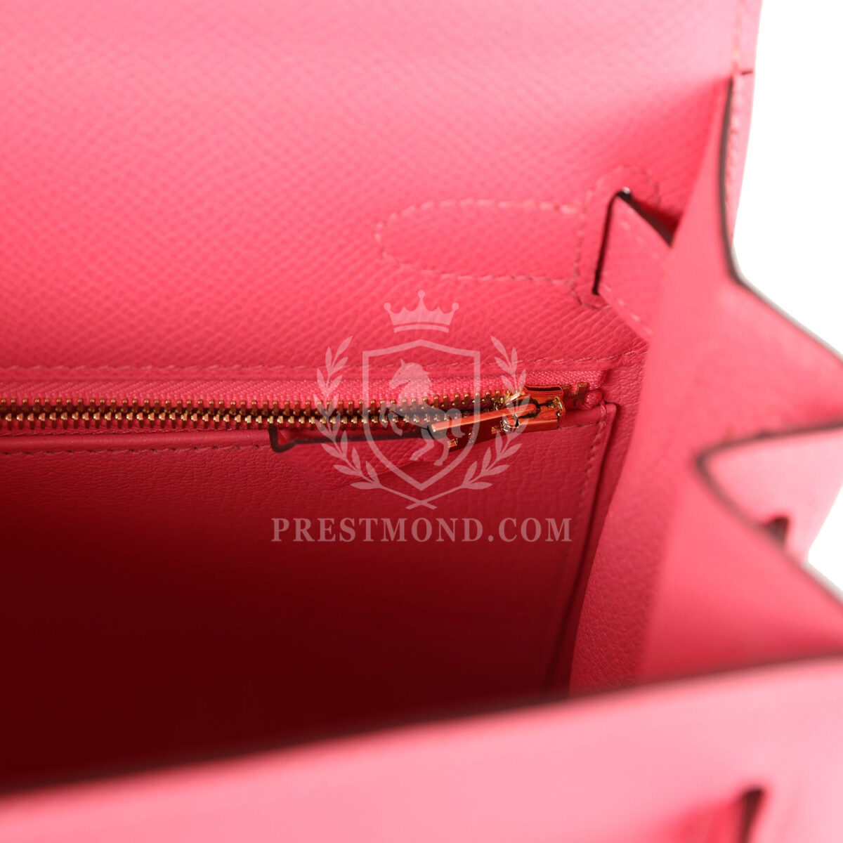 Hermes Kelly Sellier 28 Rose Azalee Epsom GHW — изображение 9