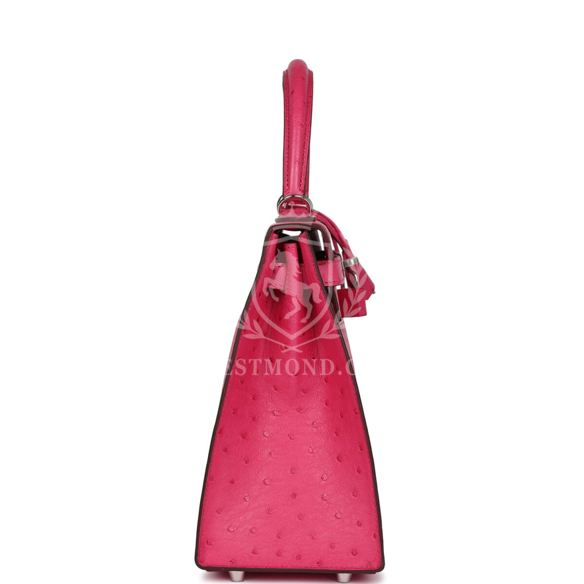Hermes Kelly Sellier 28 Rose Tyrien Ostrich PHW — изображение 3