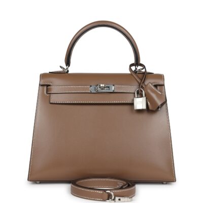 Hermes Kelly Sellier 25 Etoupe Tadelakt PHW