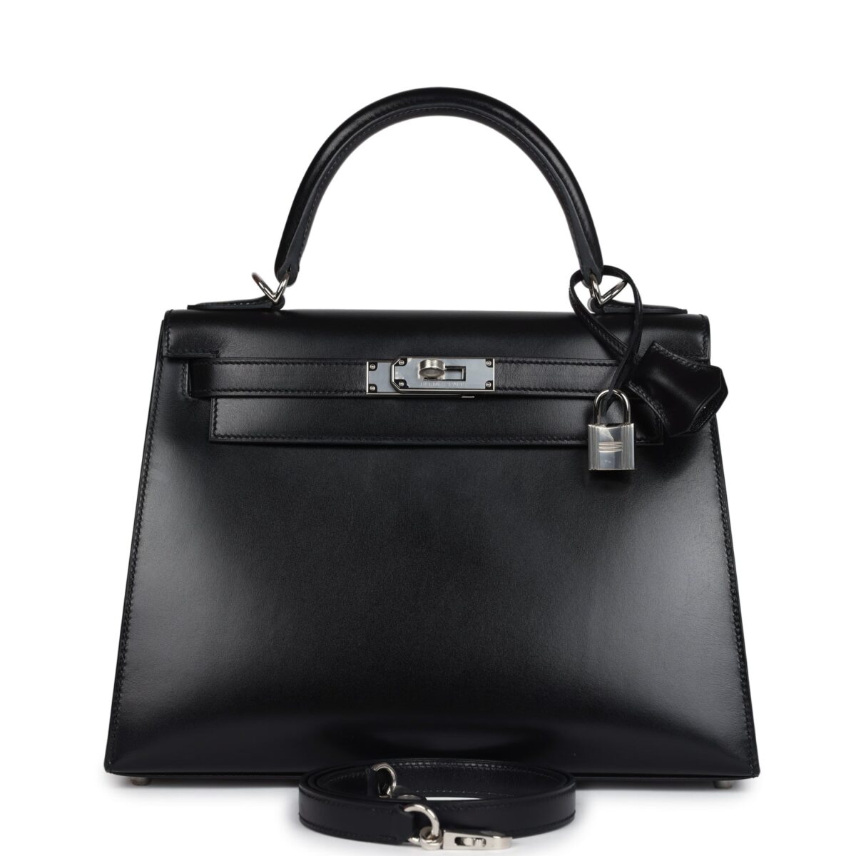Hermes Kelly Sellier 28 Black Box PHW