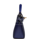 Hermes Casaque Kelly Sellier 20 Bleu Electric and Bleu Encre Epsom GHW