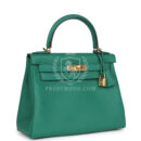 Hermes Kelly Retourne 28 Vert Vertigo Clemence GHW
