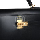 Hermes Kelly Sellier 25 Black Box GHW