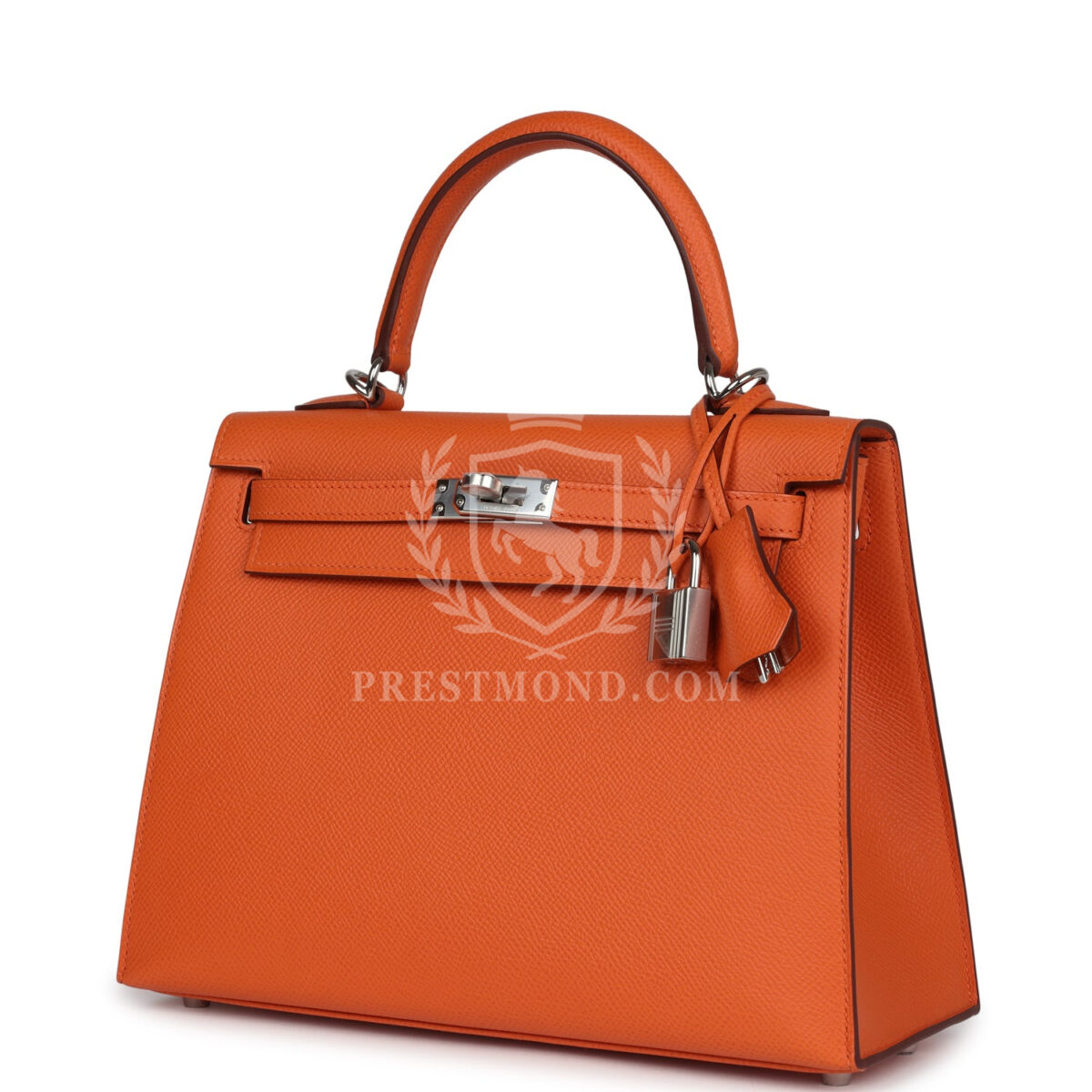 Hermes Kelly Sellier 25 Orange Epsom PHW — изображение 5