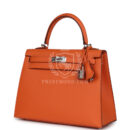 Hermes Kelly Sellier 25 Orange Epsom PHW