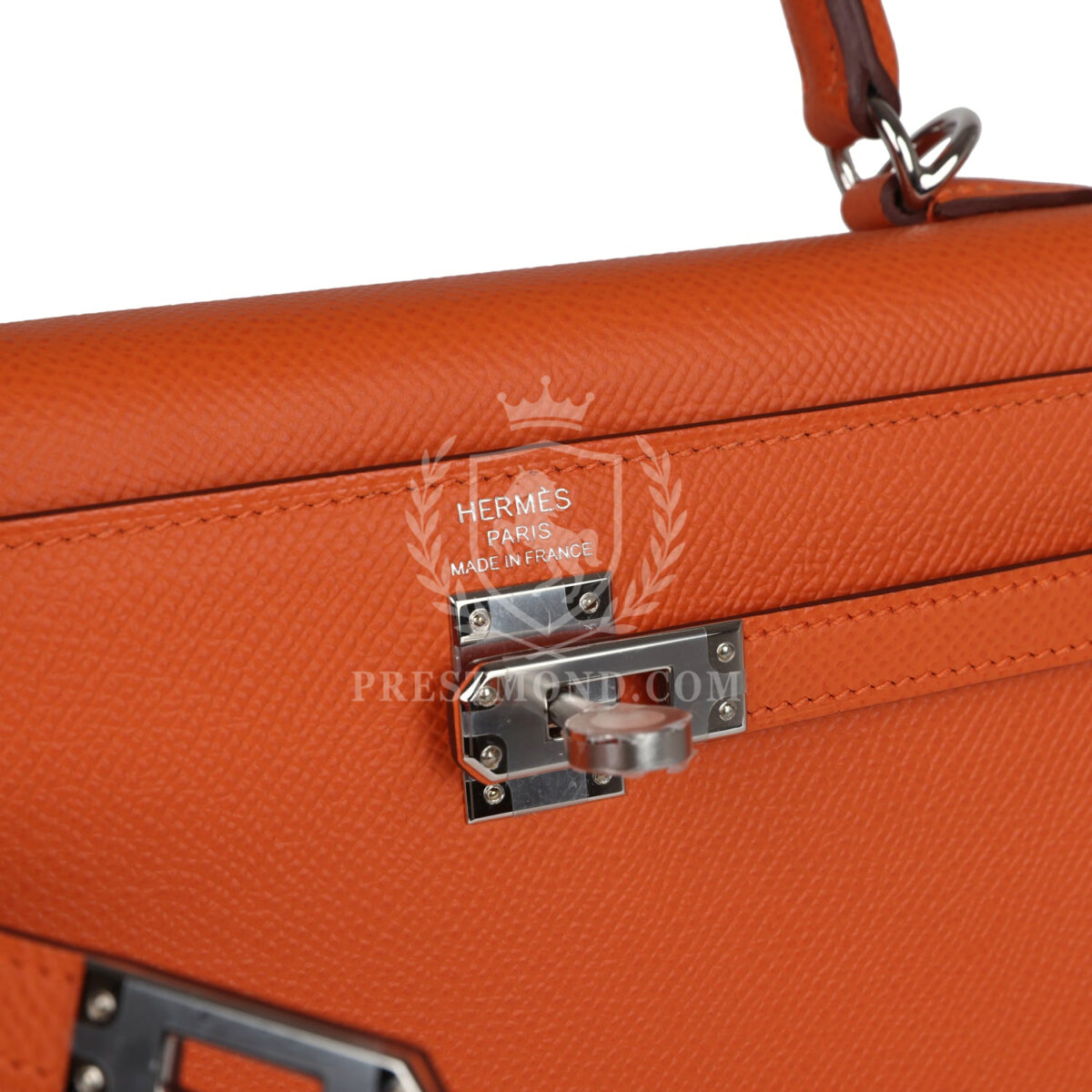Hermes Kelly Sellier 25 Orange Epsom PHW — изображение 7