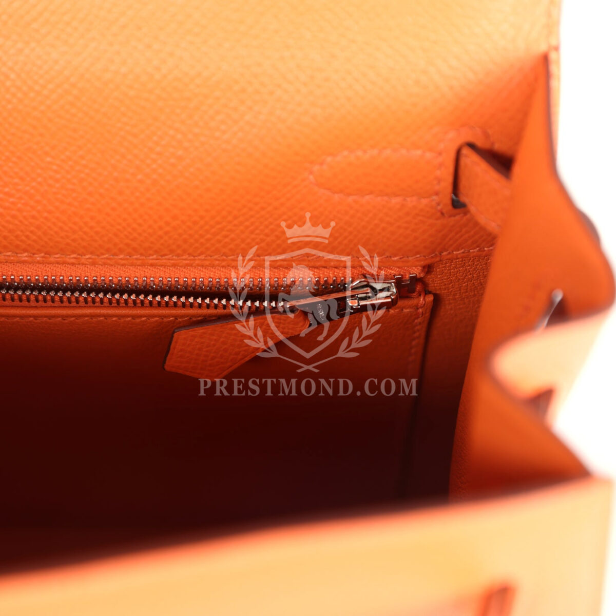 Hermes Kelly Sellier 25 Orange Epsom PHW — изображение 9