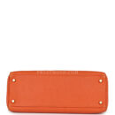 Vintage Hermes Kelly Retourne 32 Orange Togo GHW
