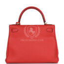 Hermes Kelly Retourne 28 Rouge Pivoine Togo GHW