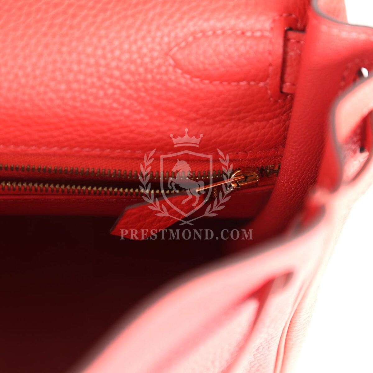 Hermes Kelly Retourne 28 Rouge Pivoine Togo GHW — изображение 9