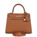 Hermes Kelly Sellier 25 GHW Epsom GHW