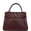 Hermes Kelly Retourne 28 Bordeaux Matte Alligator GHW
