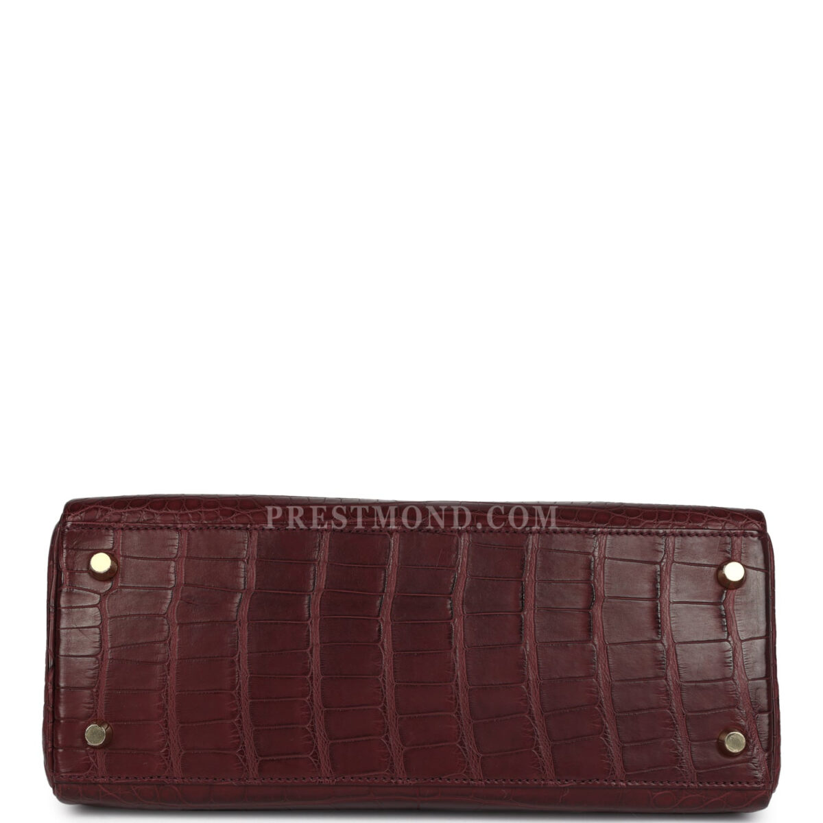 Hermes Kelly Retourne 28 Bordeaux Matte Alligator GHW — изображение 6