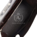Vintage Hermes Kelly Sellier 28 Cocoan Shiny Niloticus Crocodile PHW