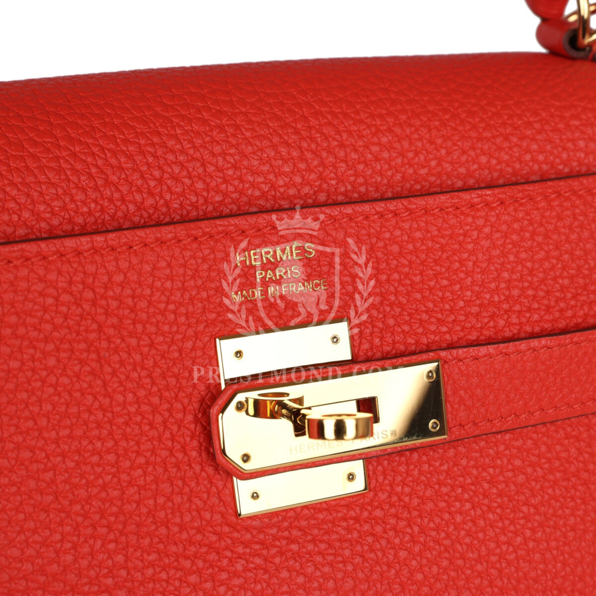 Hermes Kelly Retourne 35 Capucine Togo GHW — изображение 7