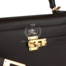 Hermes Kelly Sellier 25 Ebene Epsom GHW