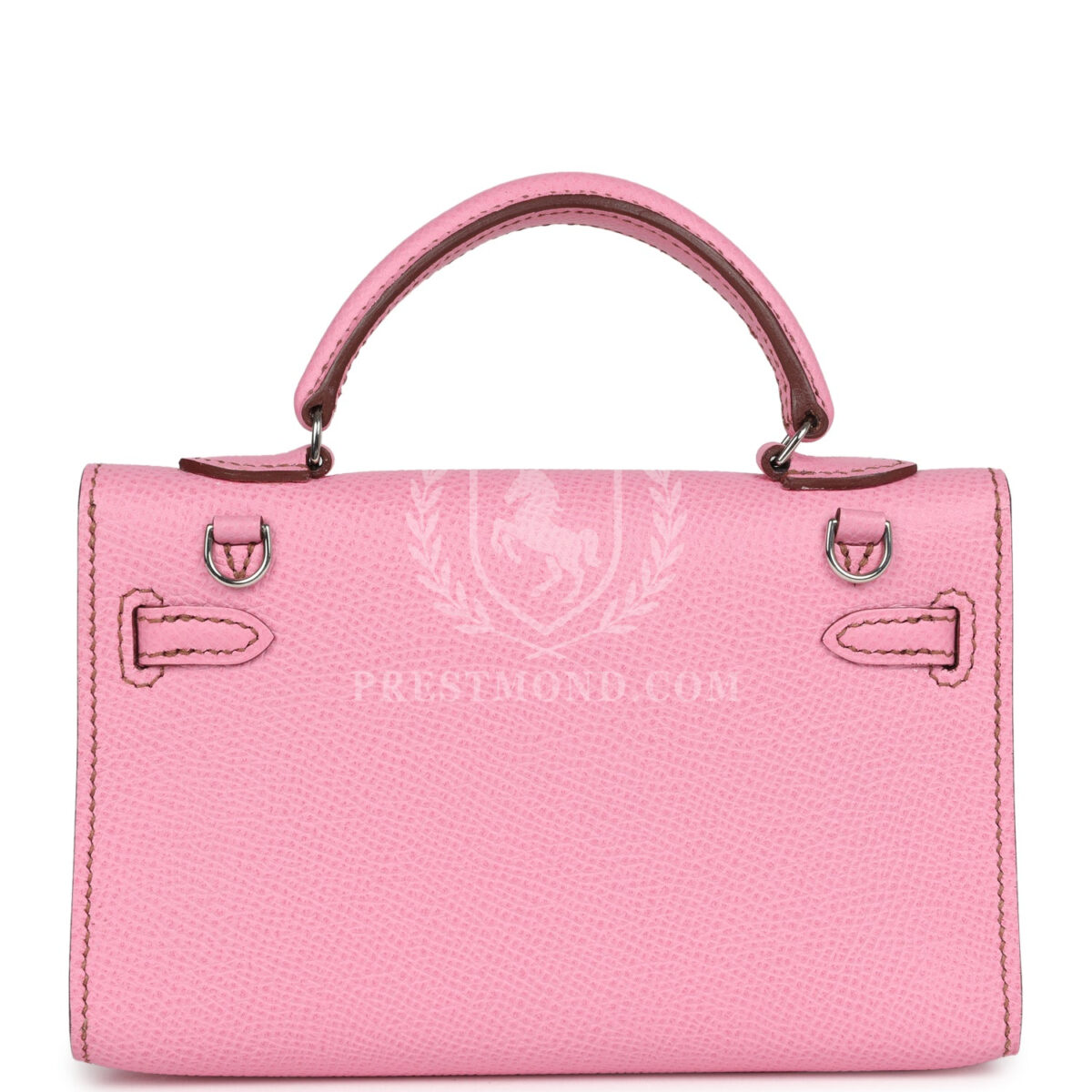 Hermes Micro Kelly 15 Bubblegum Epsom PHW — изображение 4