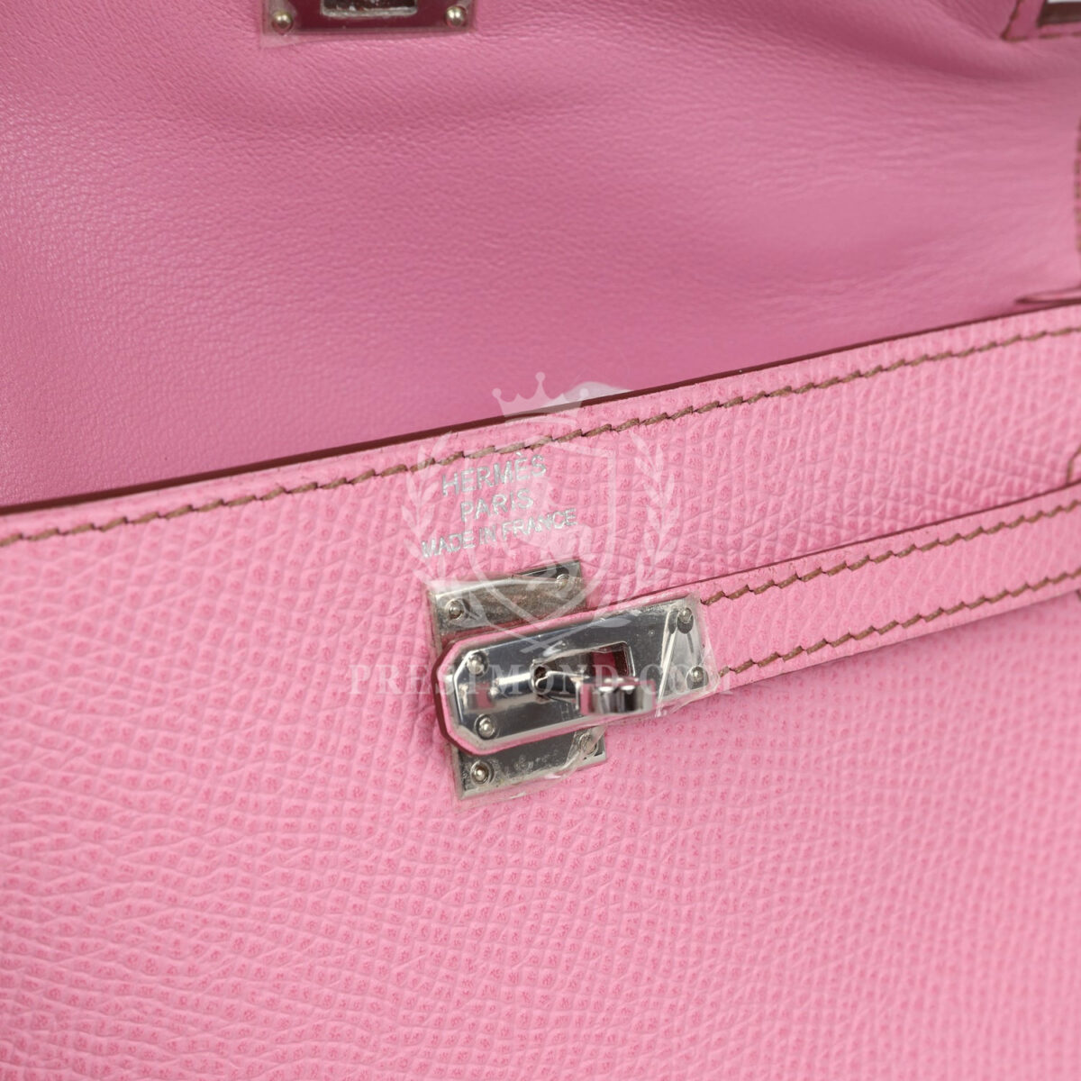 Hermes Micro Kelly 15 Bubblegum Epsom PHW — изображение 7