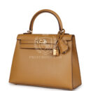Hermes Kelly Sellier 25 Poussière Tadelakt GHW