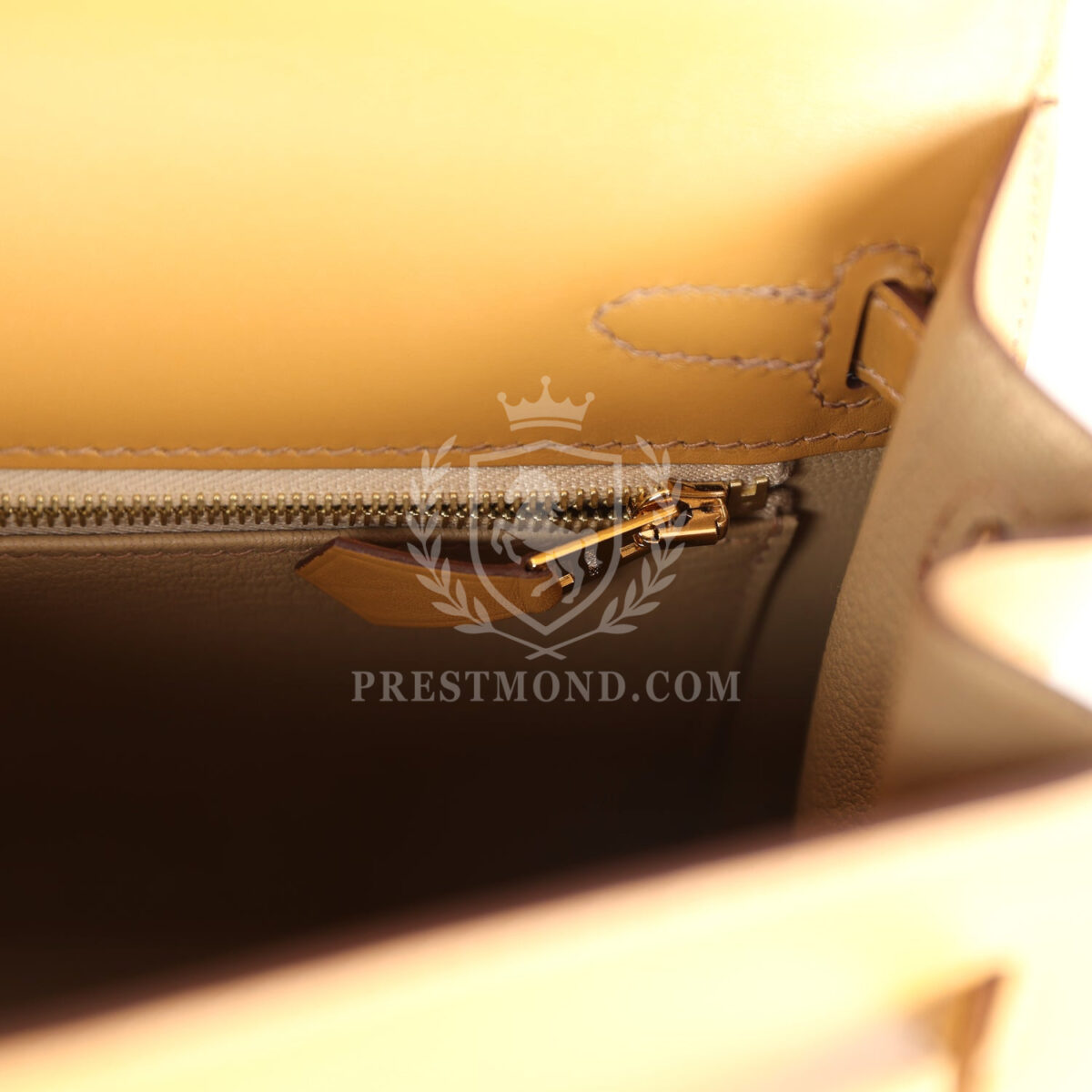 Hermes Kelly Sellier 25 Poussière Tadelakt GHW — изображение 9
