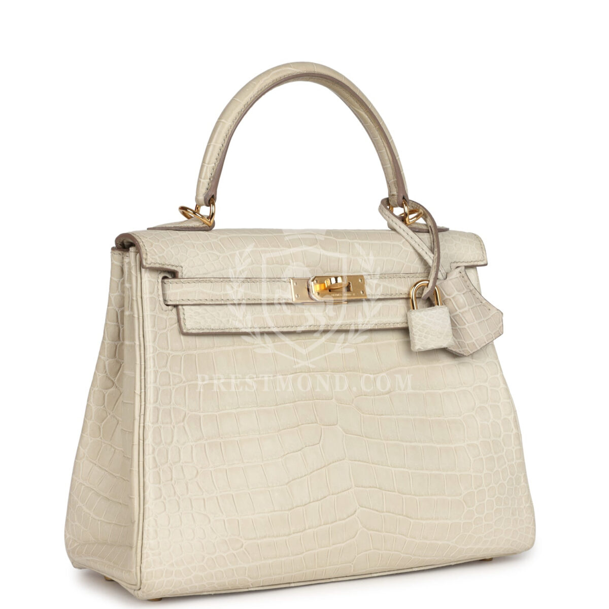 Hermes Kelly Retourne 25 Beton Matte Alligator GHW — изображение 2