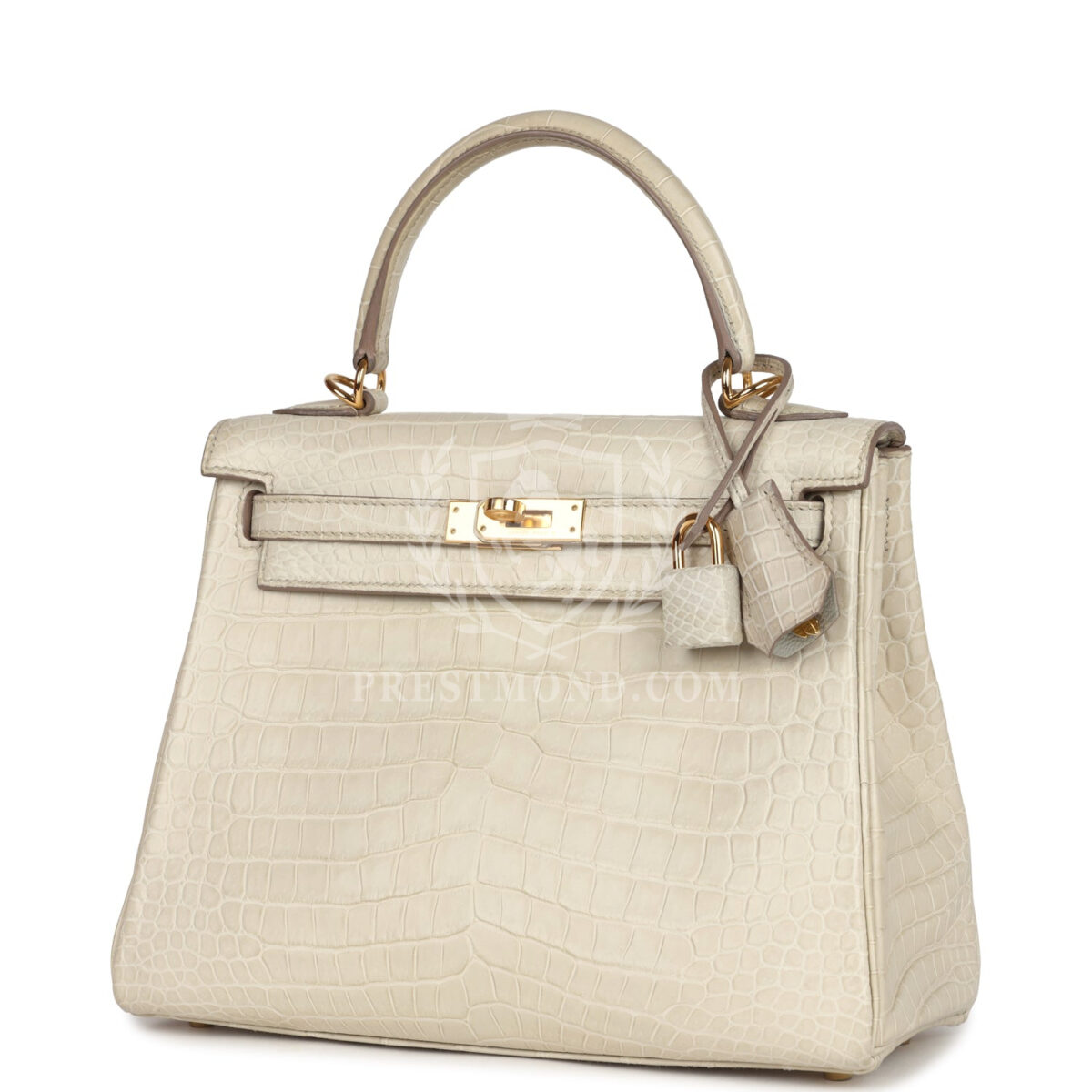 Hermes Kelly Retourne 25 Beton Matte Alligator GHW — изображение 5