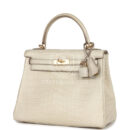 Hermes Kelly Retourne 25 Beton Matte Alligator GHW