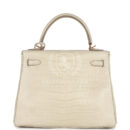 Hermes Kelly Retourne 25 Beton Matte Alligator GHW