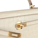 Hermes Kelly Retourne 25 Beton Matte Alligator GHW