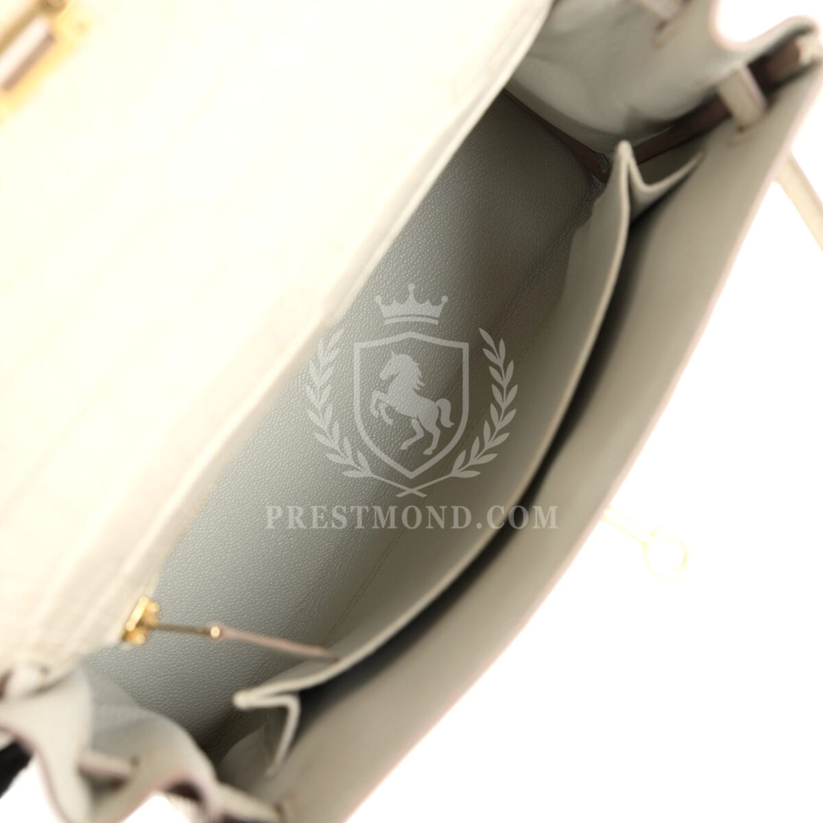 Hermes Kelly Retourne 25 Beton Matte Alligator GHW — изображение 8