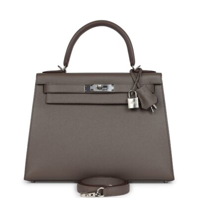 Hermes Kelly Sellier 28 Etain Epsom PHW