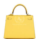 Hermes Kelly Sellier 25 Jaune De Naples Epsom PHW