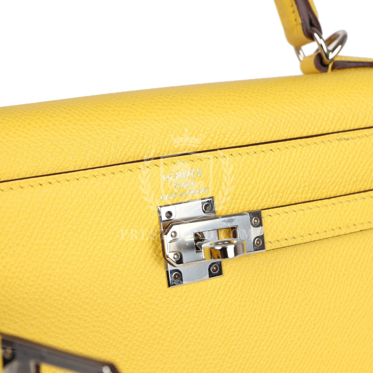 Hermes Kelly Sellier 25 Jaune De Naples Epsom PHW — изображение 7