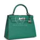 Hermes Kelly Sellier 28 Vert Vertigo Epsom PHW