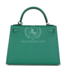 Hermes Kelly Sellier 28 Vert Vertigo Epsom PHW